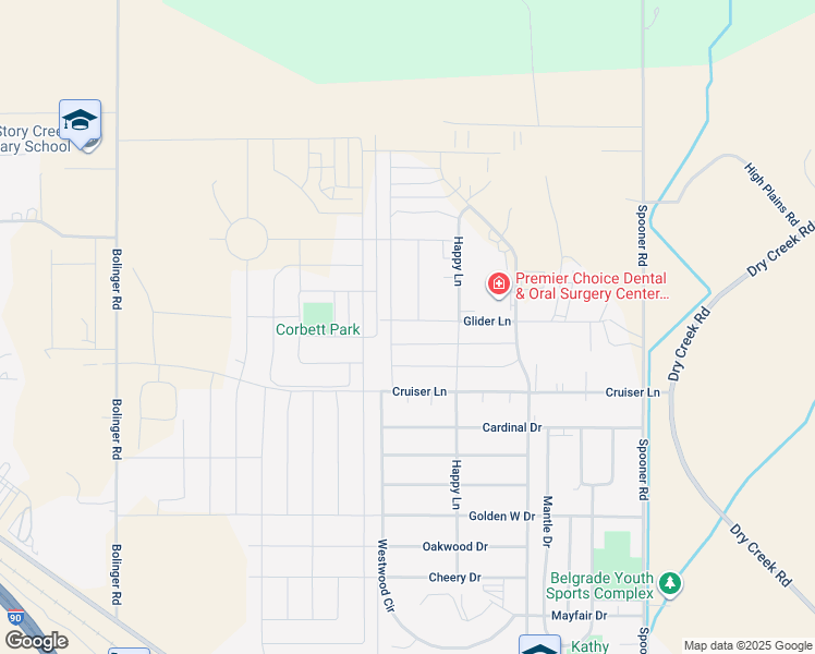 map of restaurants, bars, coffee shops, grocery stores, and more near 1107 Happy Lane in Belgrade