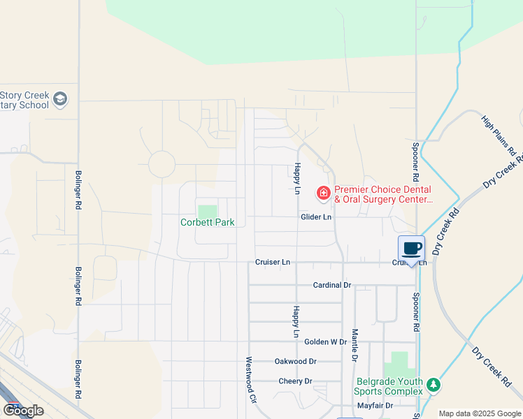 map of restaurants, bars, coffee shops, grocery stores, and more near 1103 Westwood Circle in Belgrade