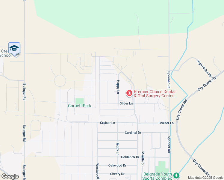 map of restaurants, bars, coffee shops, grocery stores, and more near 1125 Happy Lane in Belgrade