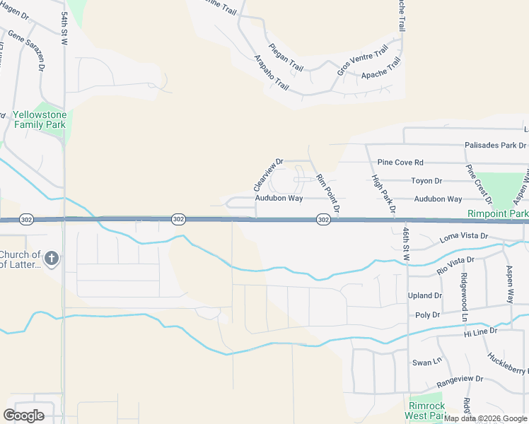 map of restaurants, bars, coffee shops, grocery stores, and more near 4839 Rimrock Road in Billings