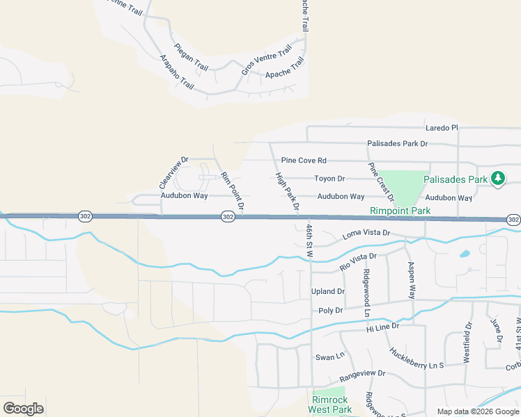 map of restaurants, bars, coffee shops, grocery stores, and more near 4670 Audubon Way in Billings