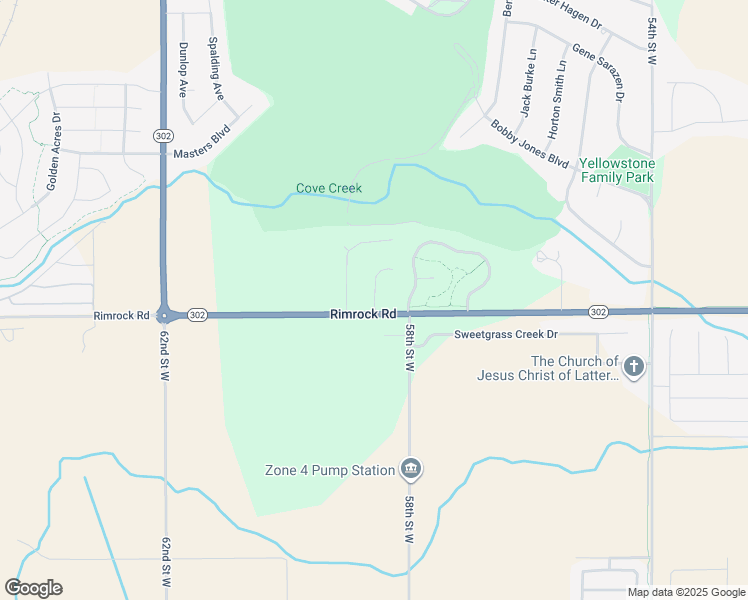 map of restaurants, bars, coffee shops, grocery stores, and more near 2900 Mickey Wright Lane in Billings