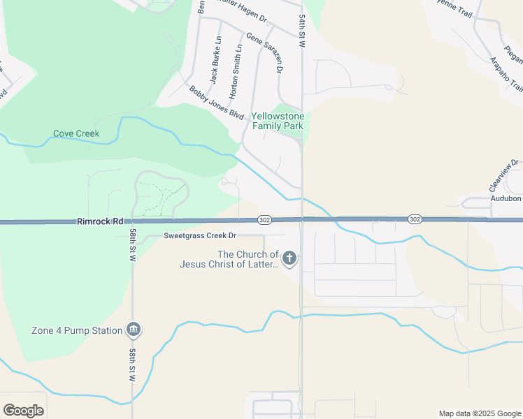 map of restaurants, bars, coffee shops, grocery stores, and more near 5445 Rimrock Road in Billings