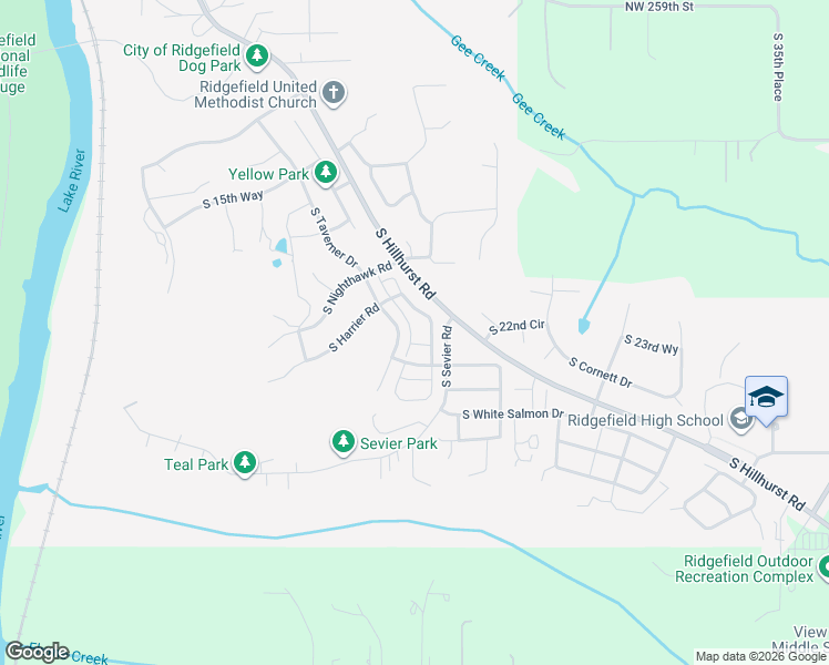 map of restaurants, bars, coffee shops, grocery stores, and more near 2174 South Chukar Drive in Ridgefield