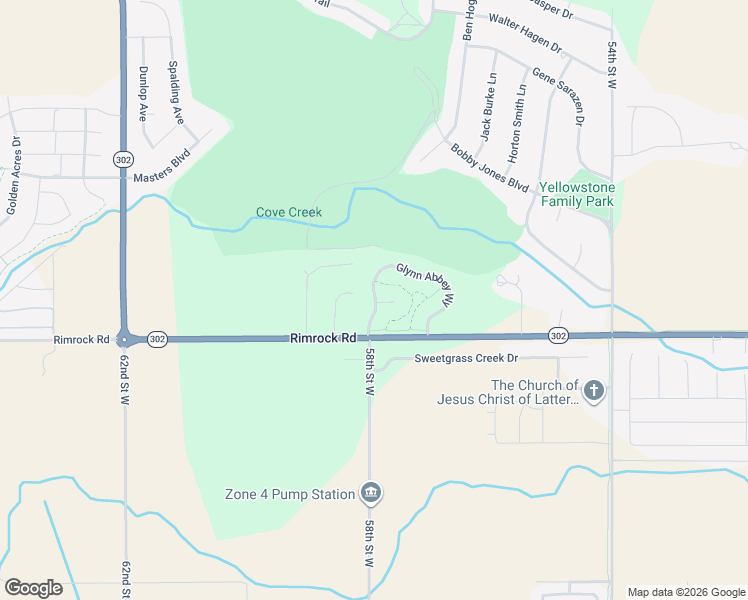 map of restaurants, bars, coffee shops, grocery stores, and more near 5515 Rimrock Road in Billings