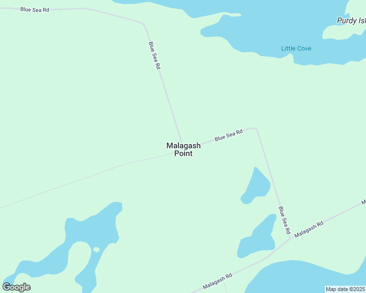 map of restaurants, bars, coffee shops, grocery stores, and more near Blue Sea Road in Malagash Point