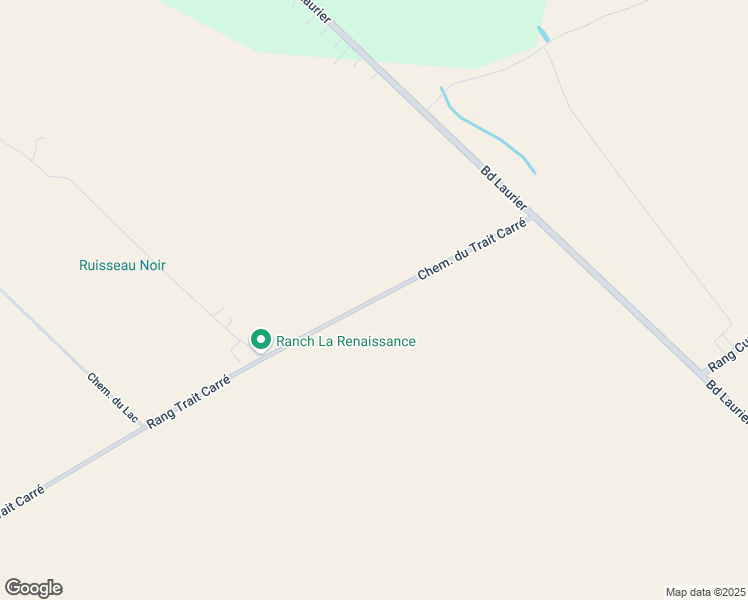 map of restaurants, bars, coffee shops, grocery stores, and more near Chemin du Trait Carré in Terrebonne