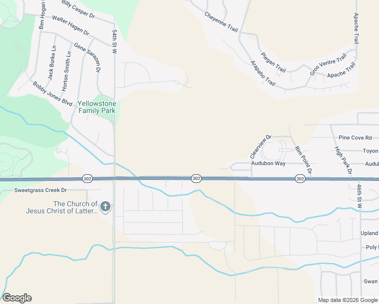map of restaurants, bars, coffee shops, grocery stores, and more near 5098 Ridge Top Way in Billings