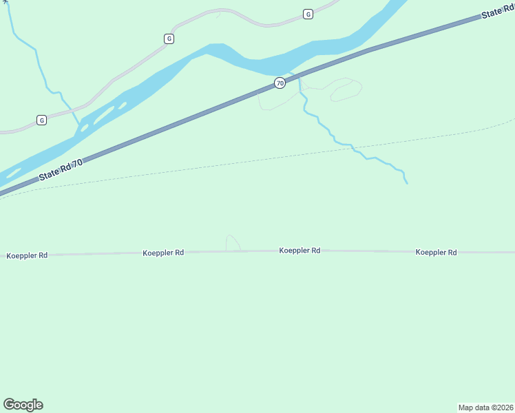 map of restaurants, bars, coffee shops, grocery stores, and more near 8156 Koeppler Road in Ojibwa