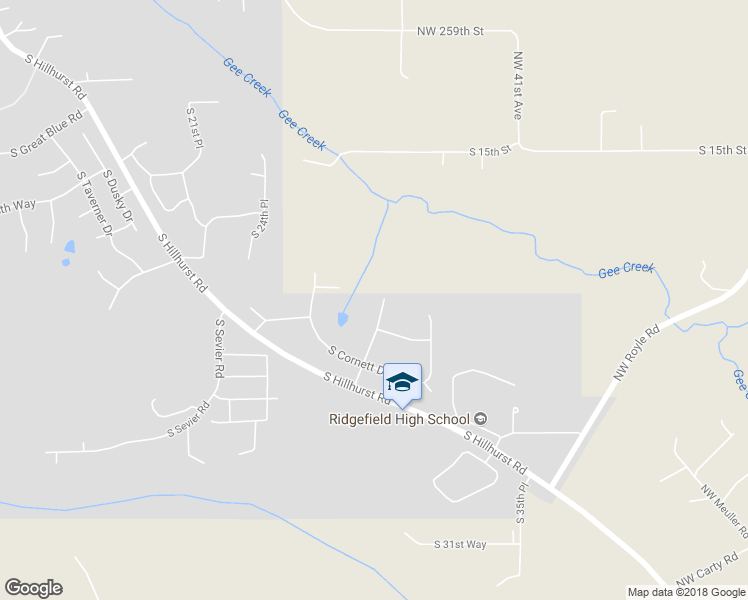 map of restaurants, bars, coffee shops, grocery stores, and more near 2135 South 29th Court in Ridgefield