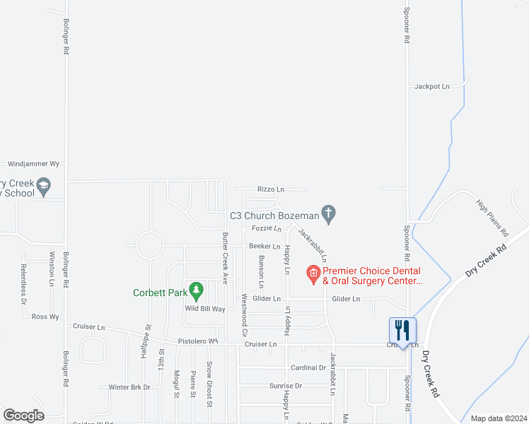 map of restaurants, bars, coffee shops, grocery stores, and more near 1304 Grover Lane in Belgrade