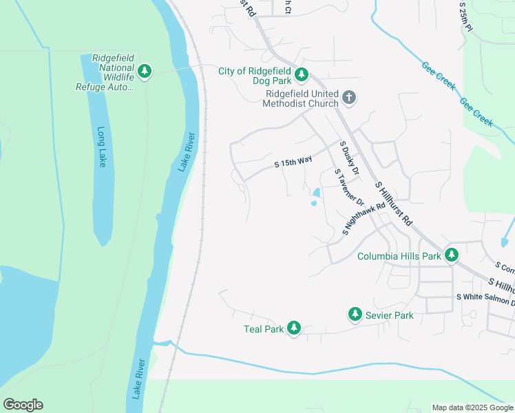 map of restaurants, bars, coffee shops, grocery stores, and more near 1995 South Lake River Terrace in Ridgefield