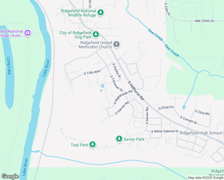 map of restaurants, bars, coffee shops, grocery stores, and more near 1867 South Pintail Court in Ridgefield