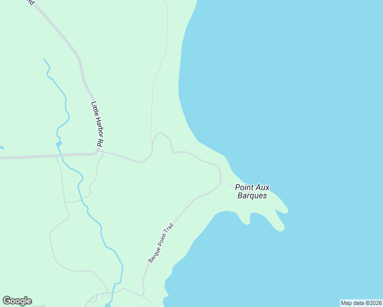 map of restaurants, bars, coffee shops, grocery stores, and more near South Barque Point Trail in Manistique