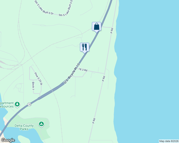 map of restaurants, bars, coffee shops, grocery stores, and more near 6033-6093 18.3 Road in Gladstone