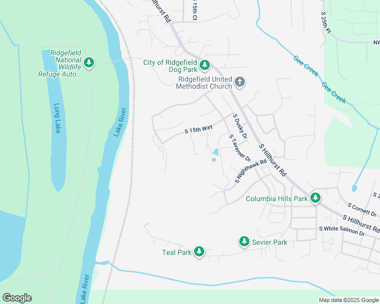 map of restaurants, bars, coffee shops, grocery stores, and more near 1837 South 14th Court in Ridgefield