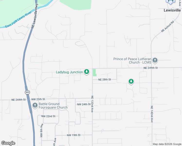 map of restaurants, bars, coffee shops, grocery stores, and more near 146 Northwest 29th Way in Battle Ground
