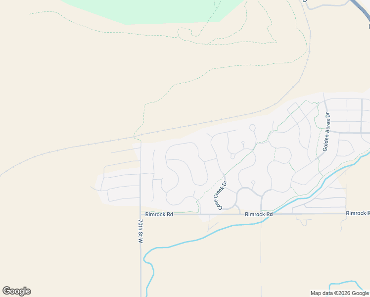 map of restaurants, bars, coffee shops, grocery stores, and more near West Copper Ridge Loop in Billings