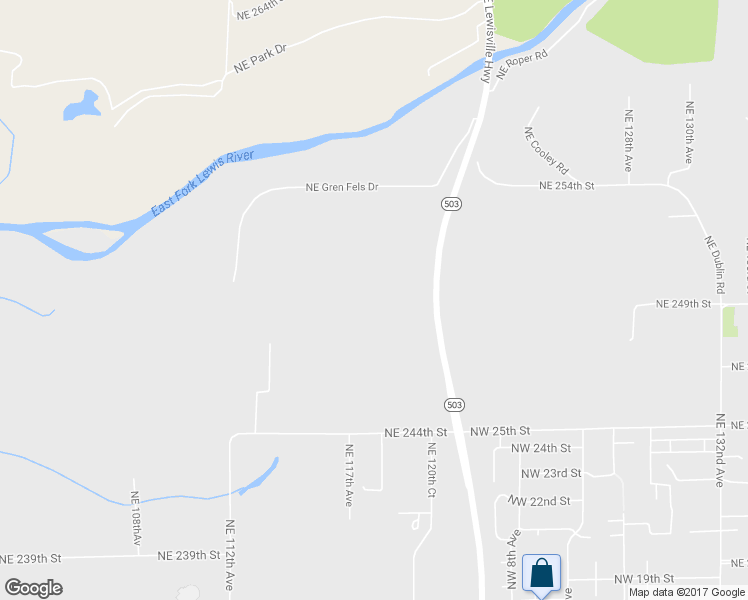 map of restaurants, bars, coffee shops, grocery stores, and more near 24902 Northeast 117th Court in Battle Ground