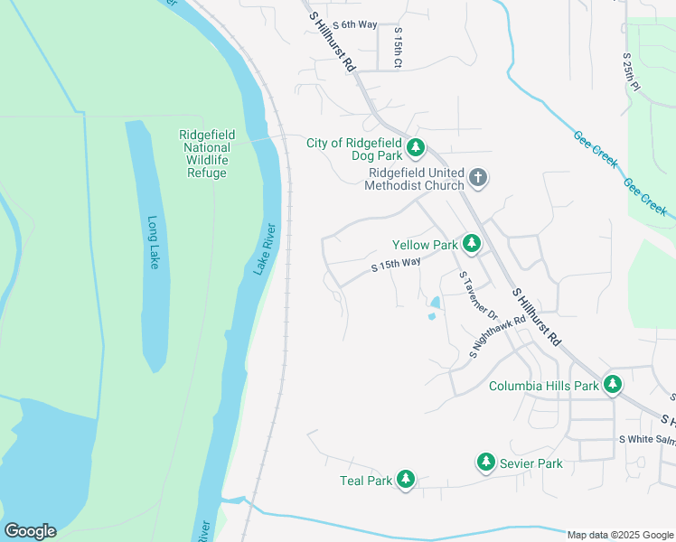 map of restaurants, bars, coffee shops, grocery stores, and more near 1307 South Hillhurst Road in Ridgefield