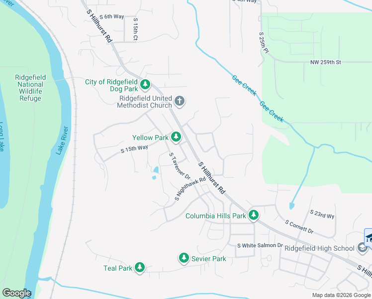 map of restaurants, bars, coffee shops, grocery stores, and more near 1712 South Dusky Drive in Ridgefield