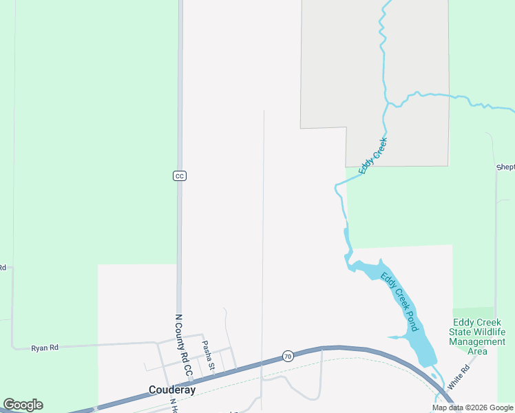 map of restaurants, bars, coffee shops, grocery stores, and more near 4661 North Valesh Street in Couderay