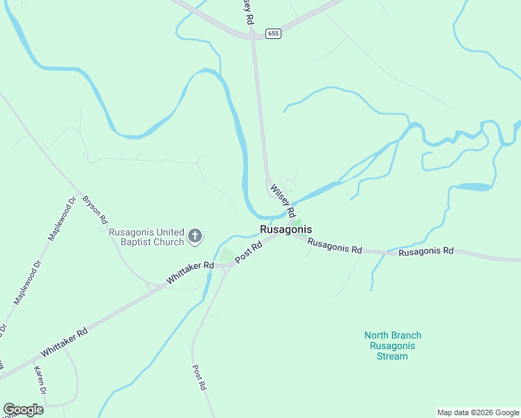 map of restaurants, bars, coffee shops, grocery stores, and more near 1673 Wilsey Road in Rusagonis