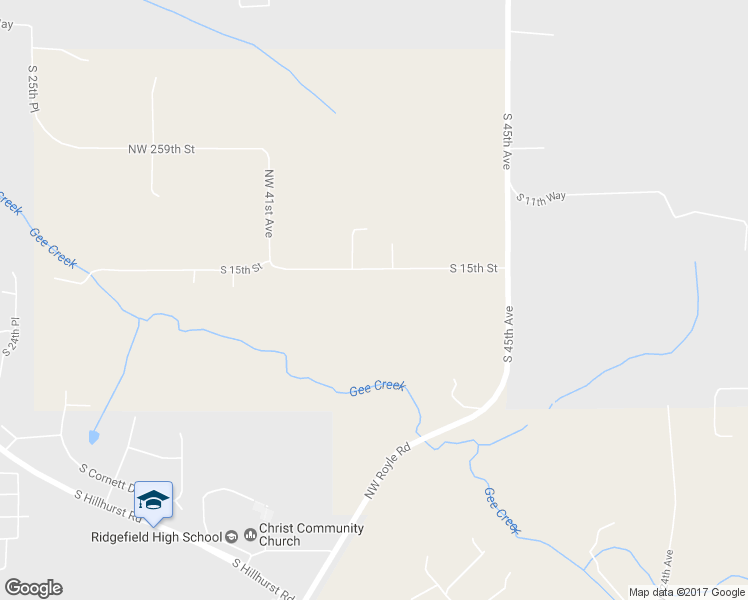 map of restaurants, bars, coffee shops, grocery stores, and more near 3925 South 15th Street in Ridgefield