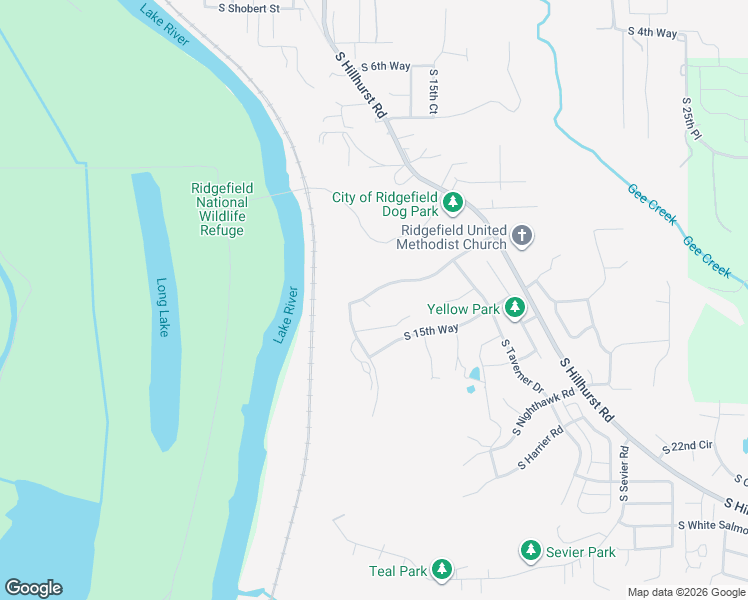 map of restaurants, bars, coffee shops, grocery stores, and more near 1205 South Great Blue Road in Ridgefield