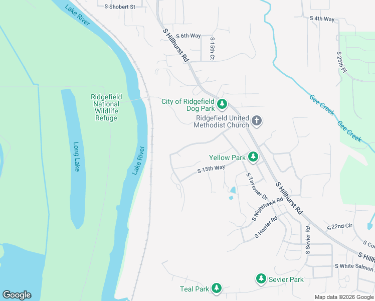 map of restaurants, bars, coffee shops, grocery stores, and more near 1205 South Great Blue Road in Ridgefield
