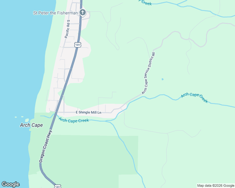 map of restaurants, bars, coffee shops, grocery stores, and more near 79811 3rd Road in Arch Cape