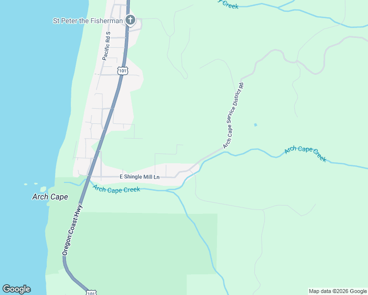 map of restaurants, bars, coffee shops, grocery stores, and more near 79811 3rd Road in Arch Cape