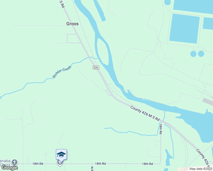 map of restaurants, bars, coffee shops, grocery stores, and more near 7165 County 426 M.5 Road in Escanaba