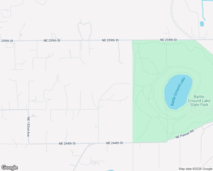 map of restaurants, bars, coffee shops, grocery stores, and more near 25200 Northeast Jolma Road in Battle Ground