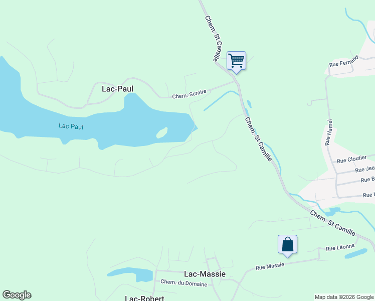 map of restaurants, bars, coffee shops, grocery stores, and more near 14 Chemin des Huards in Saint-Sauveur