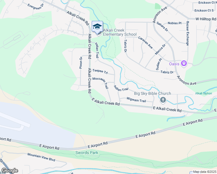map of restaurants, bars, coffee shops, grocery stores, and more near 359 Moccasin Trail in Billings
