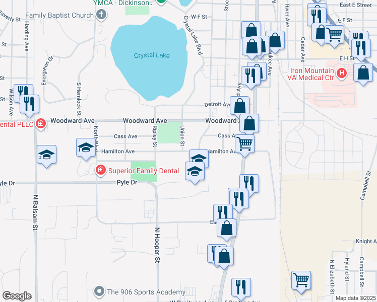 Hamilton Avenue, Kingsford MI Walk Score