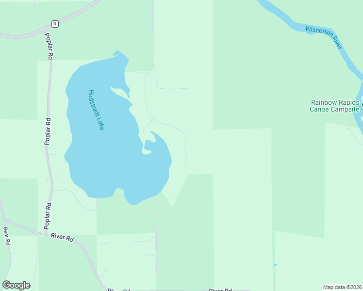 map of restaurants, bars, coffee shops, grocery stores, and more near 7035 Birch Road in Lake Tomahawk