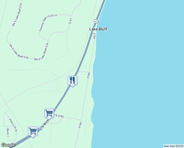 map of restaurants, bars, coffee shops, grocery stores, and more near 6968 P Road in Gladstone