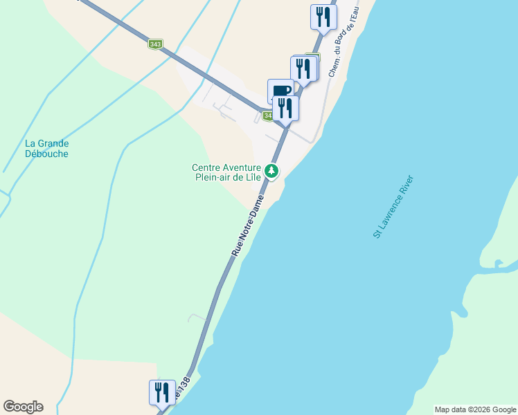 map of restaurants, bars, coffee shops, grocery stores, and more near in Saint-Sulpice