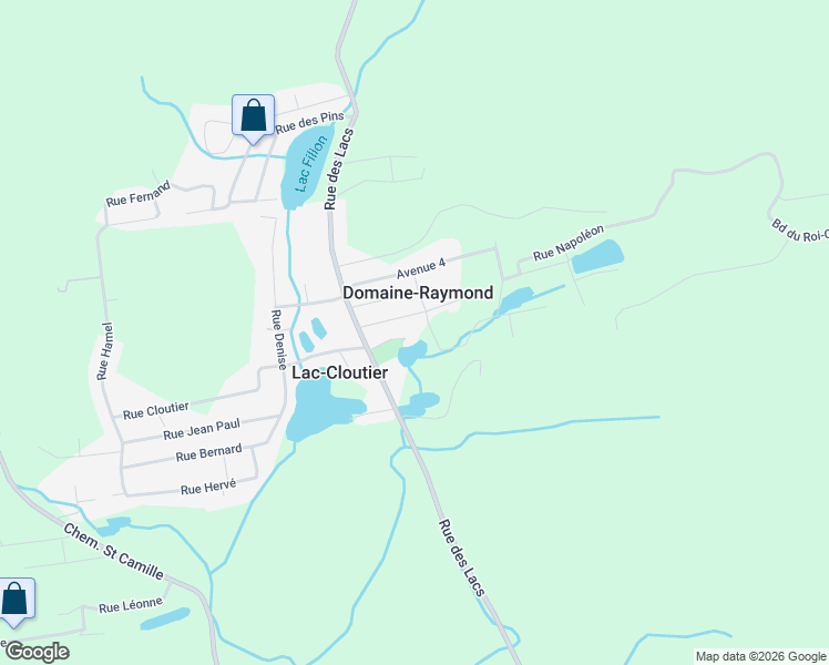map of restaurants, bars, coffee shops, grocery stores, and more near 990 Rue Cloutier in Saint-Jérôme