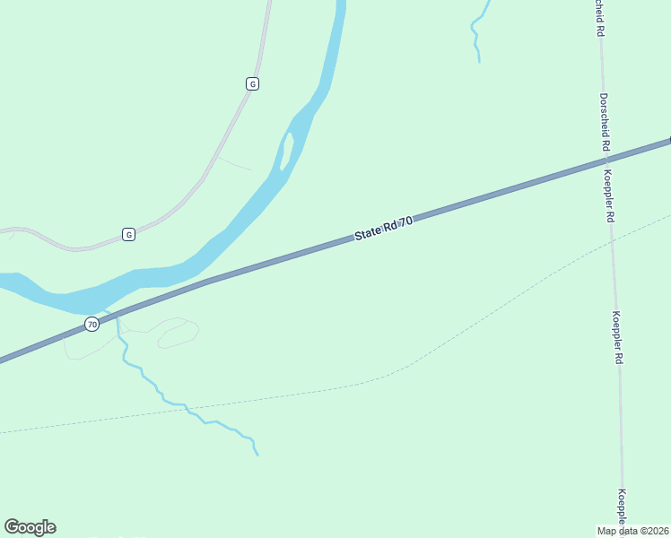 map of restaurants, bars, coffee shops, grocery stores, and more near 13045 Wisconsin 70 in Ojibwa