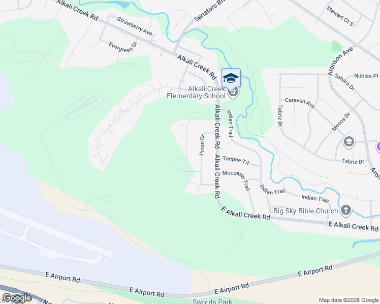 map of restaurants, bars, coffee shops, grocery stores, and more near 530 Tumbleweed Drive in Billings