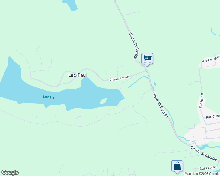 map of restaurants, bars, coffee shops, grocery stores, and more near 10 Chemin Scraire in Mille-Isles