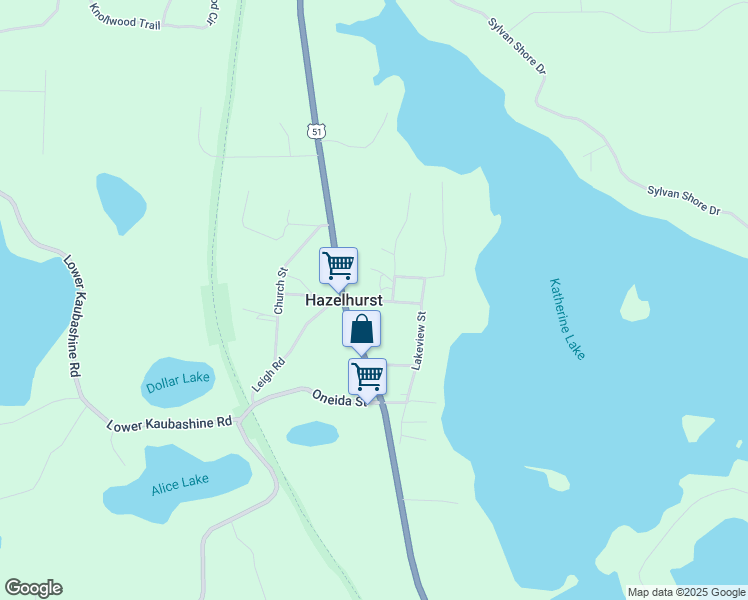 map of restaurants, bars, coffee shops, grocery stores, and more near 9818 Yawkey Street in Hazelhurst