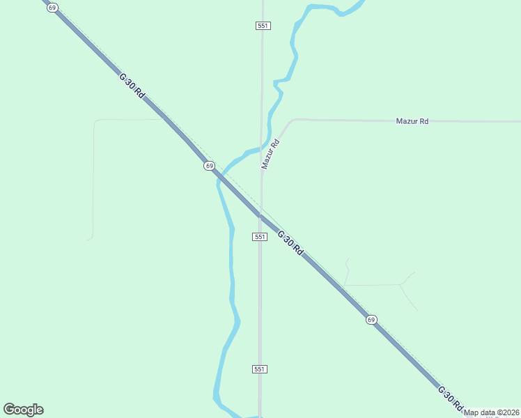map of restaurants, bars, coffee shops, grocery stores, and more near G 30 Road in Menominee