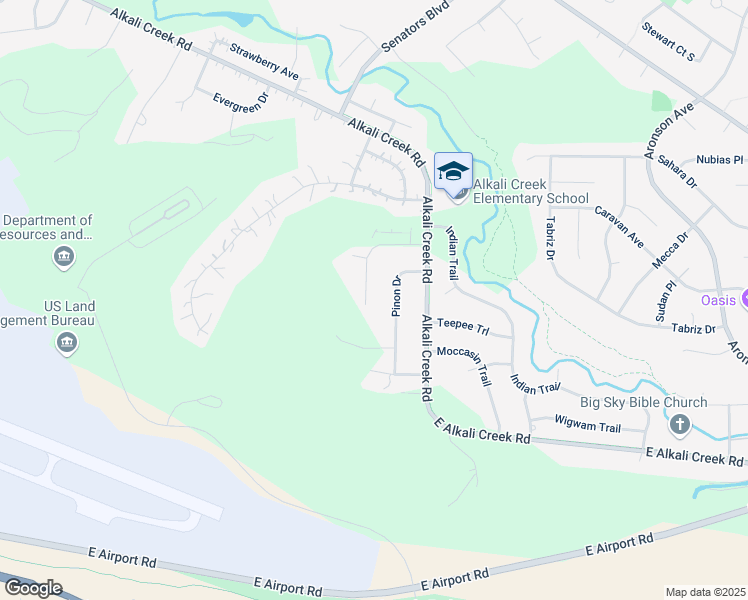 map of restaurants, bars, coffee shops, grocery stores, and more near 525 Tumbleweed Drive in Billings