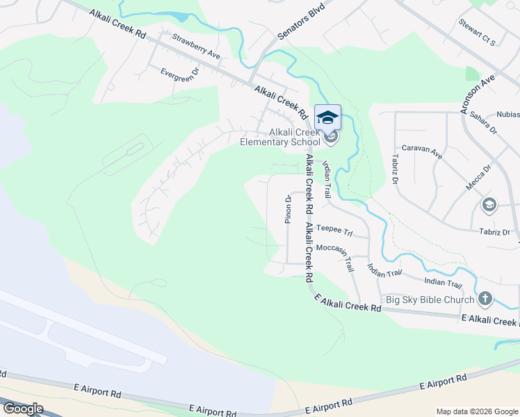 map of restaurants, bars, coffee shops, grocery stores, and more near 530 Tumbleweed Dr in Billings
