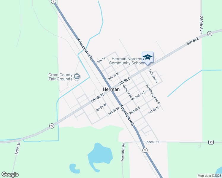 map of restaurants, bars, coffee shops, grocery stores, and more near in Herman