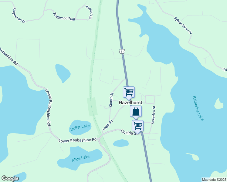 map of restaurants, bars, coffee shops, grocery stores, and more near 7075 Church Street in Oneida